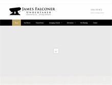 Tablet Screenshot of falconersundertakers.com